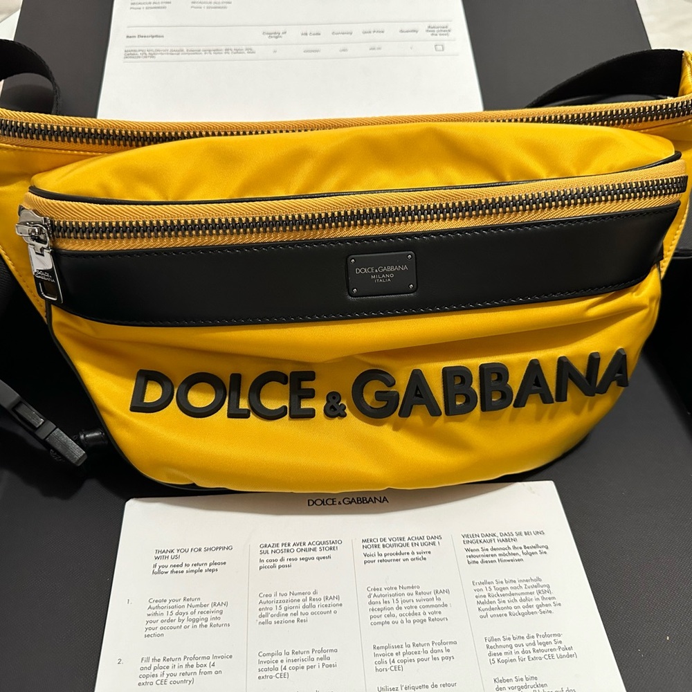 Brand new nylon yellow Dolce&Gabbana Bag ❤️